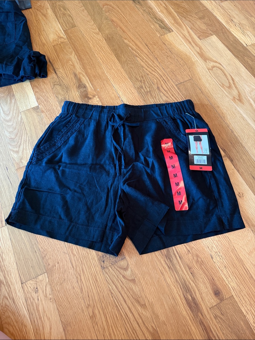 Briggs New York Black Drawstring Bermuda Shorts